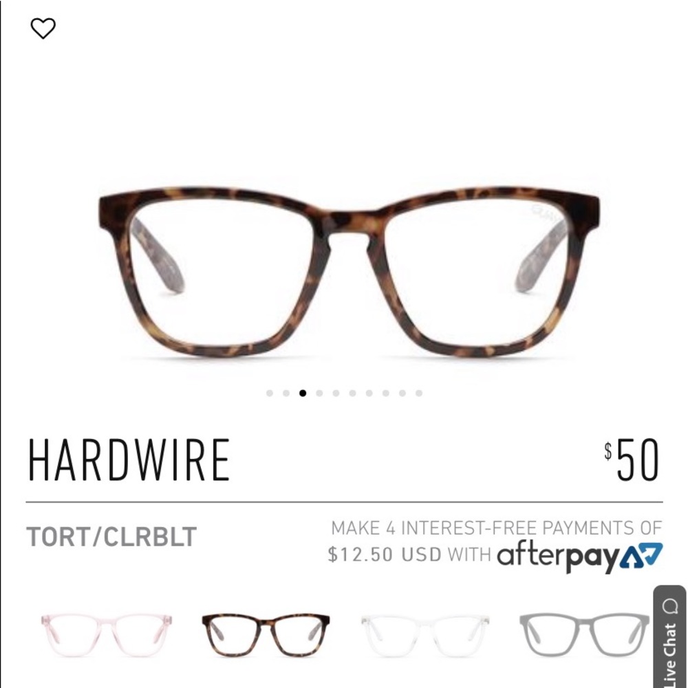 Quay Blue Light Hardwire Glasses